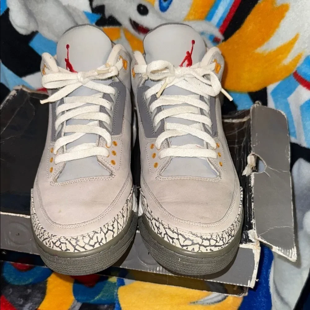 Air Jordan 3 Cool Gray Sneakers White - Picture 9 of 16